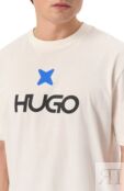 Хлопковая футболка HUGO Blue 50542934 фото 5
