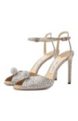 Кожаные босоножки Sacora 100 Jimmy Choo SAC0RA 100/PHZ фото 1