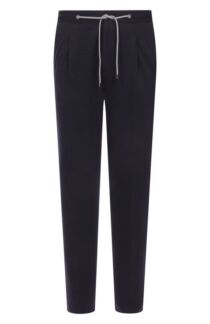 Брюки из шерсти и хлопка Corneliani