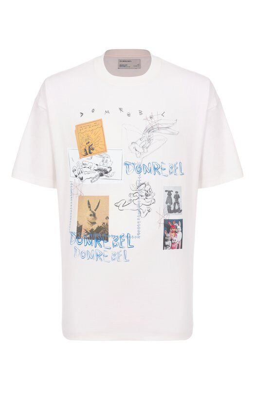 Хлопковая футболка DOMREBEL RABBIT H0LE/T-SHIRT фото 1