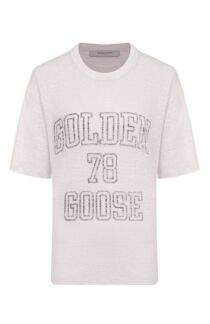 Льняная футболка Golden Goose Deluxe Brand