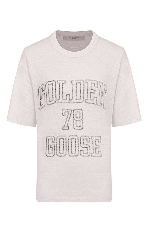 Льняная футболка Golden Goose Deluxe Brand GWP01874.P001891 фото 1