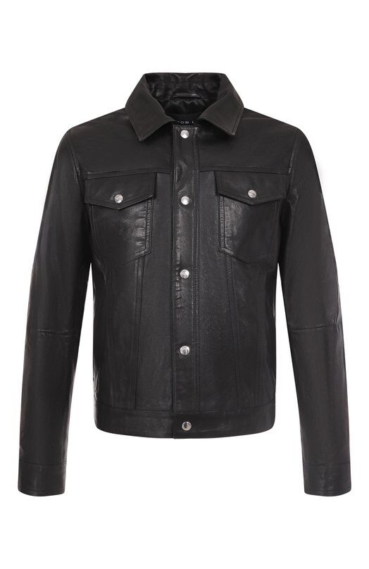 Кожаная куртка Jacob Lee MLJ010SS25B фото 1