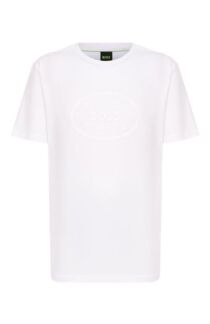 Хлопковая футболка BOSS Green