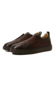 Кожаные кеды Cleanic Santoni MBCG21995SM0KAUA фото 1