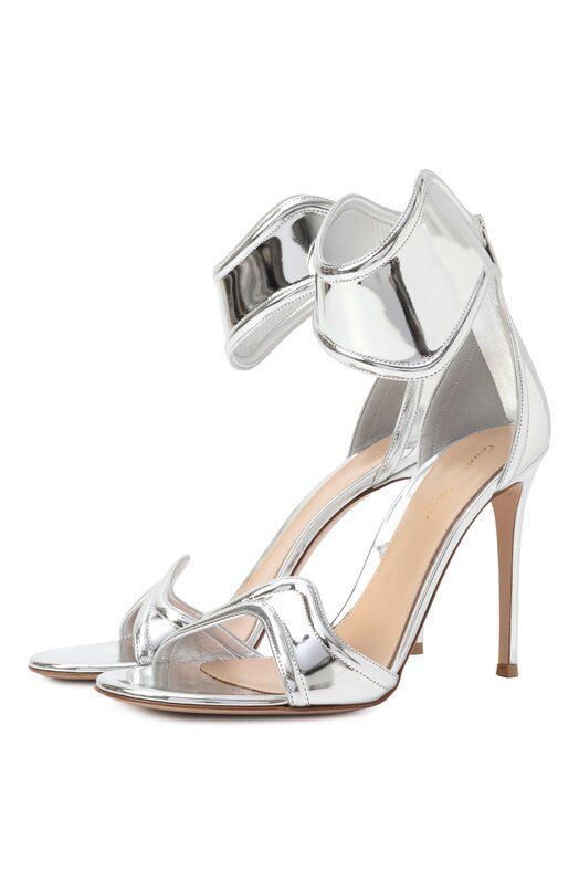 Кожаные босоножки Lucrezia 105 Gianvito Rossi G61705.15RIC.METARGE фото 1