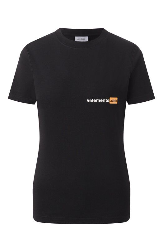 Хлопковая футболка VETEMENTS MA66TR650B фото 1