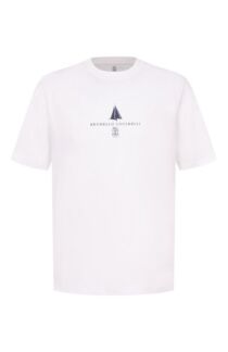 Хлопковая футболка Brunello Cucinelli