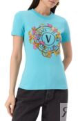 Хлопковая футболка Versace Jeans Couture 78HAHC01/CJ02C фото 3