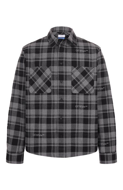 Хлопковая рубашка Off-White 0MGE030C99FAB001 фото 1