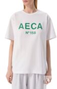 Хлопковая футболка AECA WHITE AWCMSSBBTTSST005A2.WHITE/GREEN (L) фото 3