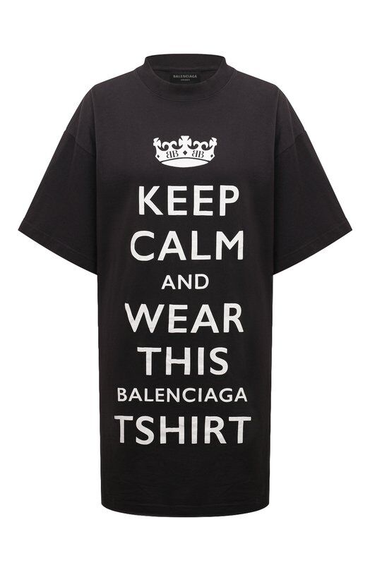 Хлопковая футболка Balenciaga 787349/TRVC6 фото 1