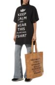 Хлопковая футболка Balenciaga 787349/TRVC6 фото 2