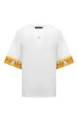 Футболка из хлопка и шелка Dolce & Gabbana F8V06T/GDCK6 фото 1