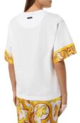 Футболка из хлопка и шелка Dolce & Gabbana F8V06T/GDCK6 фото 4