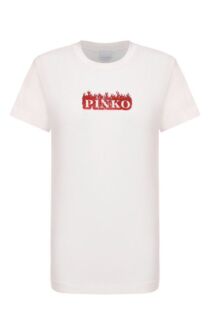 Хлопковая футболка Pinko