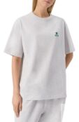 Хлопковая футболка AECA WHITE AWCMSSBDTTSST010C0.LIGHT GREY (L) фото 3
