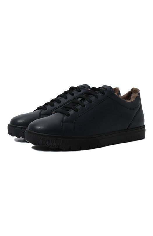 Кожаные кеды Kiton USSA157N0109802 фото 1