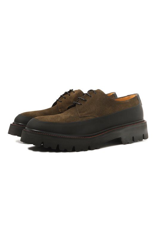 Замшевые дерби Kiton USSA194N0112504 фото 1