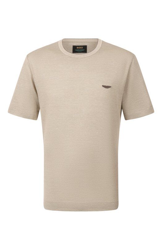 Футболка из хлопка и шелка BOSS x Aston Martin BOSS Camel 50537874 фото 1