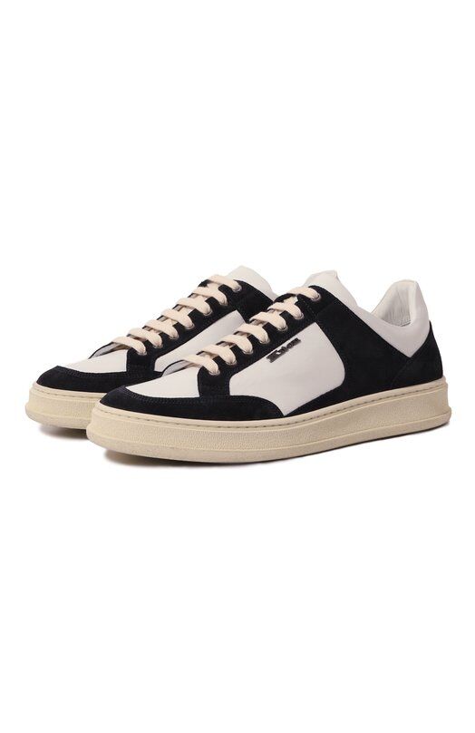 Кожаные кеды Kiton USSA204N0110501 фото 1
