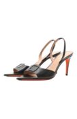 Кожаные босоножки Santoni WHEG71686HA2NKED фото 1