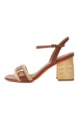 Комбинированные босоножки Santoni WHVG71480HC3TRUF фото 4