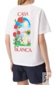 Хлопковая футболка Casablanca WS25-JTS-046-02 фото 4