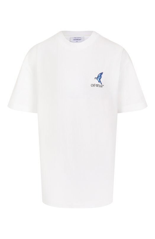 Хлопковая футболка Off-White 0WAA089S25JER004 фото 1