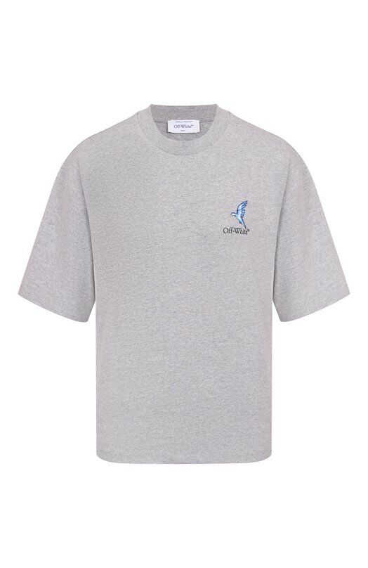 Хлопковая футболка Off-White 0WAA124S25JER003 фото 1