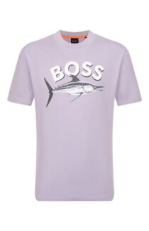 Хлопковая футболка BOSS Orange