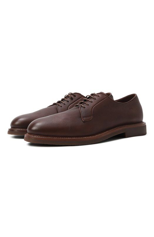 Кожаные дерби Brunello Cucinelli MZUCSLE722 фото 1