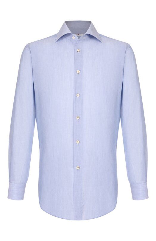 Хлопковая сорочка Kiton UCIH0920402 фото 1