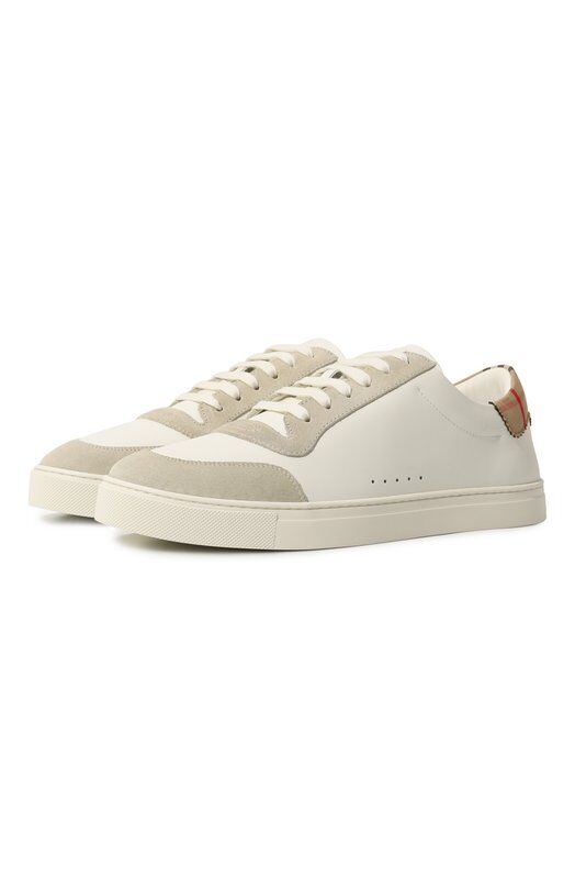 Кожаные кеды Robin Burberry 8066468 фото 1
