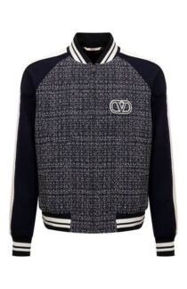 Бомбер из хлопка и шерсти Valentino