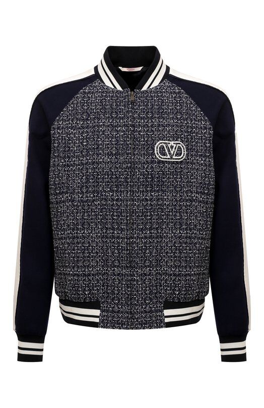 Бомбер из хлопка и шерсти Valentino 5V3CI0B2ABD фото 1