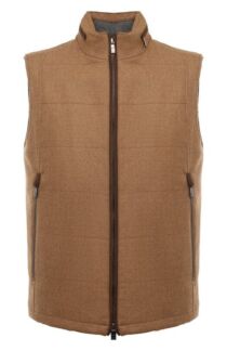 Жилет из шерсти и кашемира Corneliani