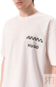 Хлопковая футболка HUGO 50531758 фото 5