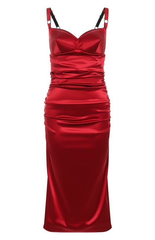Атласное платье Dolce & Gabbana F6TNRT/FURAD фото 1