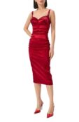Атласное платье Dolce & Gabbana F6TNRT/FURAD фото 3
