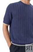 Джемпер изо льна и хлопка Brunello Cucinelli M2L707600 фото 5