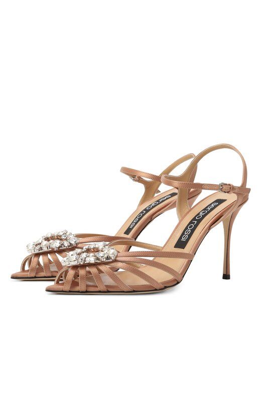 Текстильные босоножки sr Godiva Precious 90 Sergio Rossi B13100/MTEZ02 фото 1