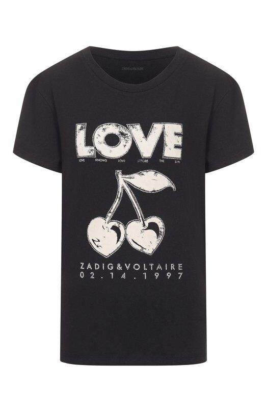 Хлопковая футболка Zadig and Voltaire JWTS02684 фото 1