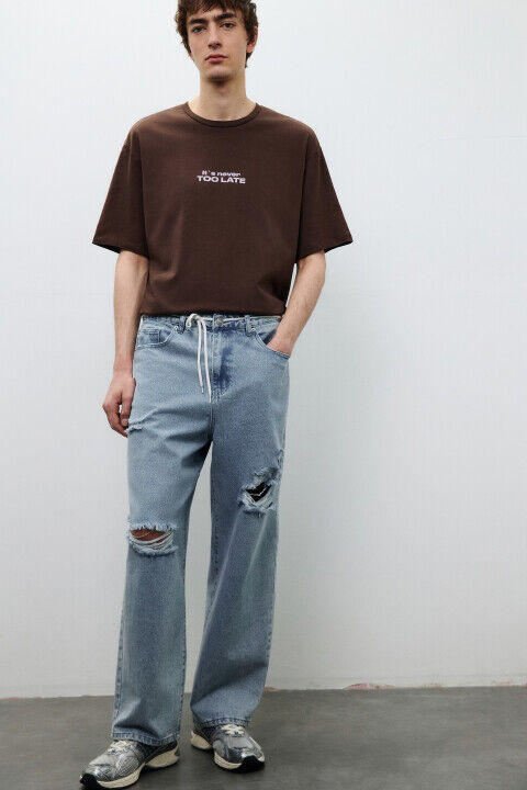 Джинсы baggy fit рваные befree 4680704989472 фото 1