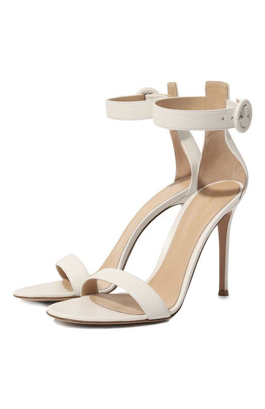 Кожаные босоножки Portofino 105 Gianvito Rossi G61096.15RIC.NAPBIAN фото 1