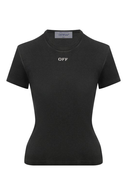Хлопковая футболка Off-White 0WAA065F24JER001 фото 1