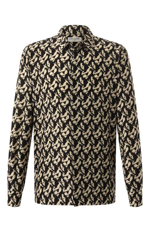 Рубашка из вискозы и шелка Saint Laurent 646850Y2G02 1050 фото 1