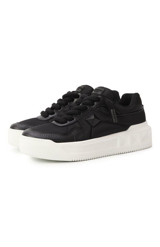 Текстильные кеды One Stud XL Valentino 5W0S0FQ4/CPB фото 1