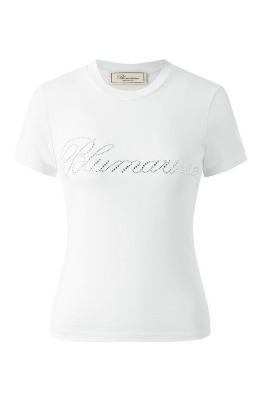 Хлопковая футболка Blumarine P522T082A фото 1