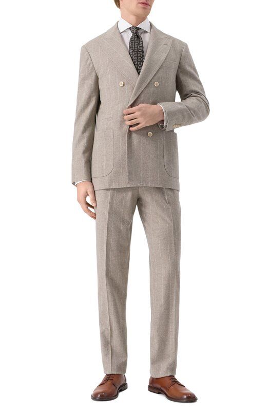 Шерстяной костюм Brunello Cucinelli MY453LDBH фото 1